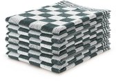 LINNICK Keukendoeken Set Blok Donker Groen – 50x50 – Set van 6 – Geblokt – Blokdoeken – 100% katoen – Keukendoek – handdoeken