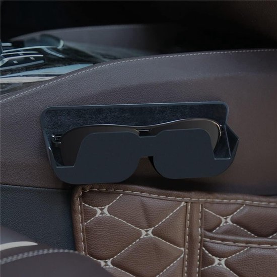 Multifunctionele Zonnevisier Brilhouder - Zelfklevende Brilcase - Auto Interieur Accessoires voor de meeste Automodellen — afbeelding 5
