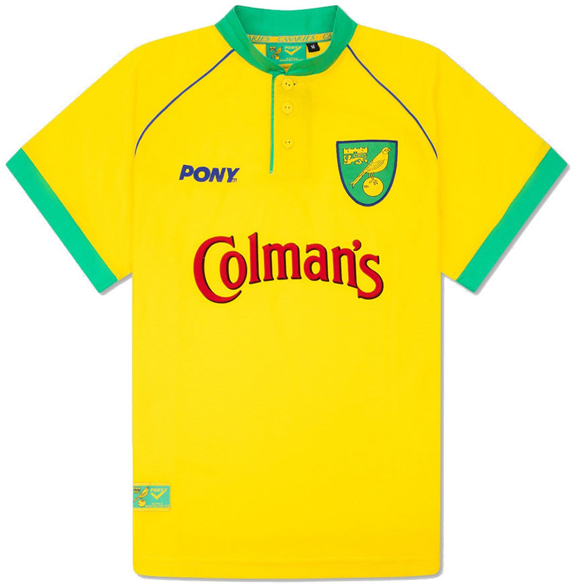 Pony - Norwich City FC Retro Voetbalshirt 1997-1999 - XL