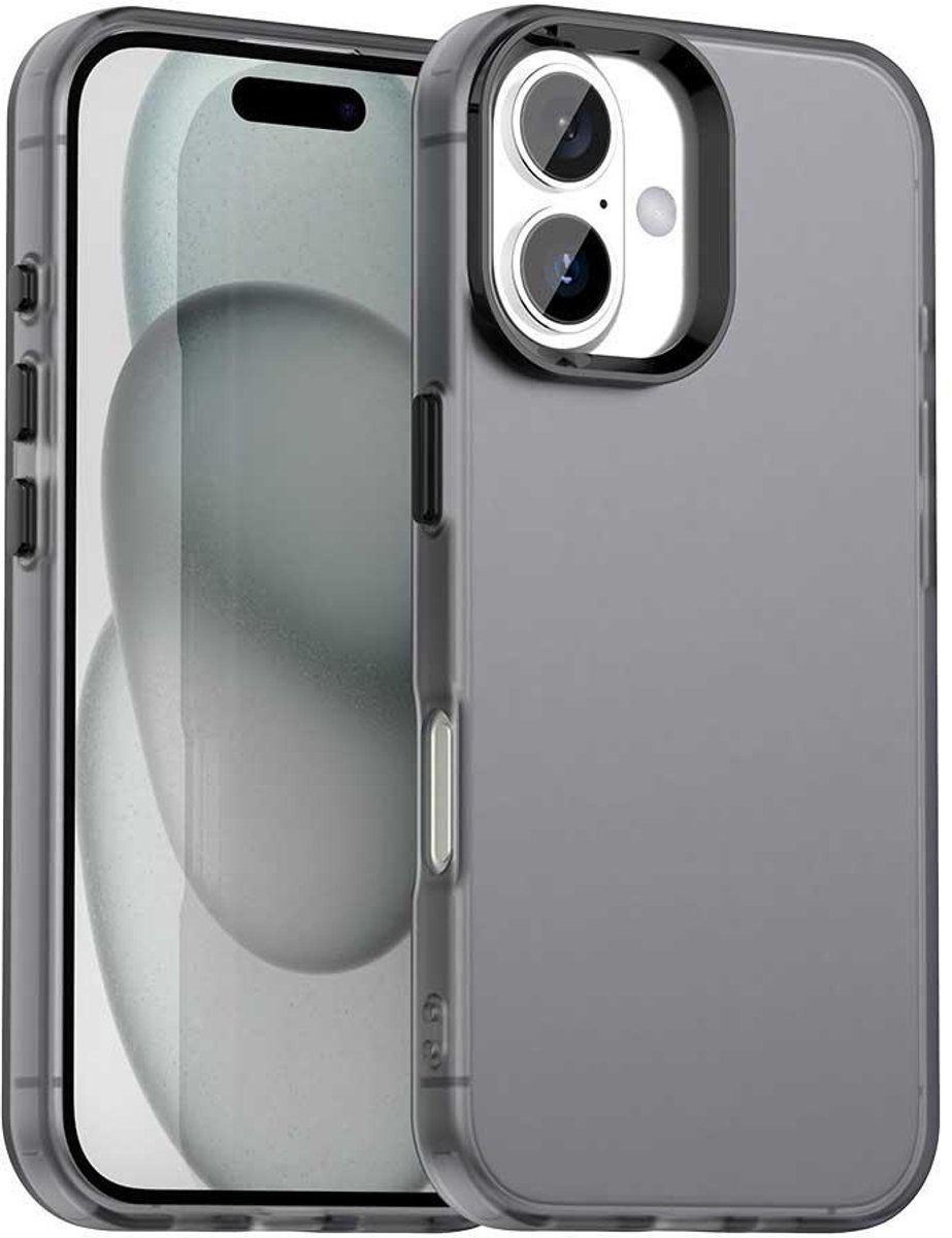 Mobigear Hoesje geschikt voor Apple iPhone 17 Telefoonhoesje Hardcase | Mobigear Crystal Backcover | iPhone 17 Case | Back Cover - Zwart
