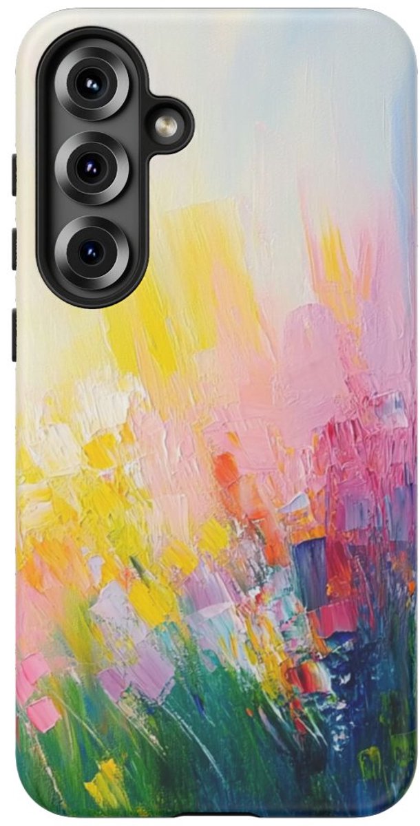 Abstracte Kleurrijke Verfstreken – Telefoonhoesje Geschikt voor Galaxy S25 Plus