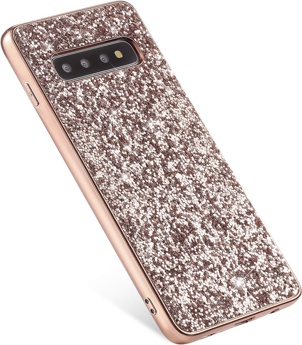 Compatibele Samsung Galaxy S10 - roze goud - stijlvolle hoesje