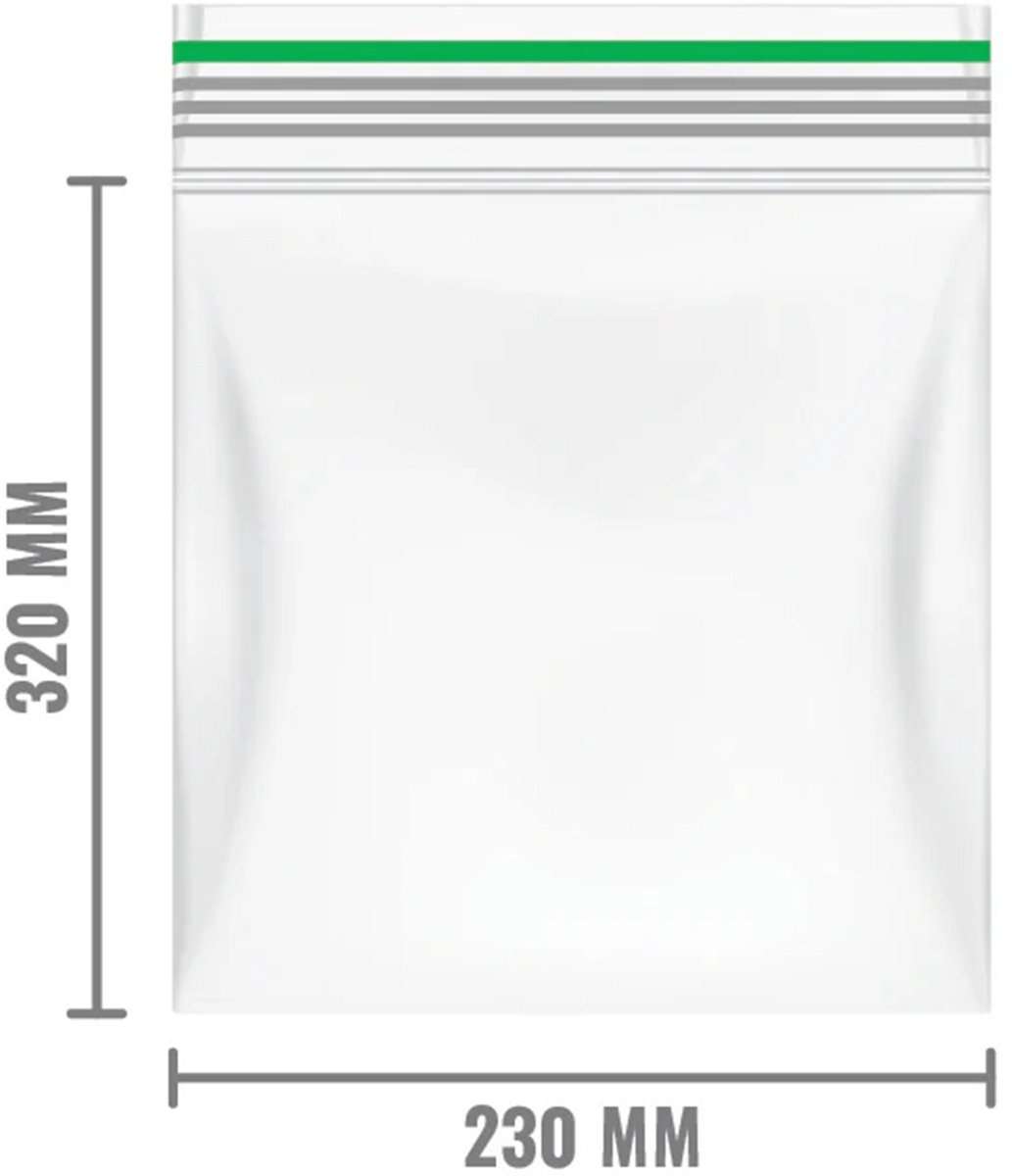 Gripzakken 230x320mm 90 Micron dik - Super kwaliteit sealbags ziplock