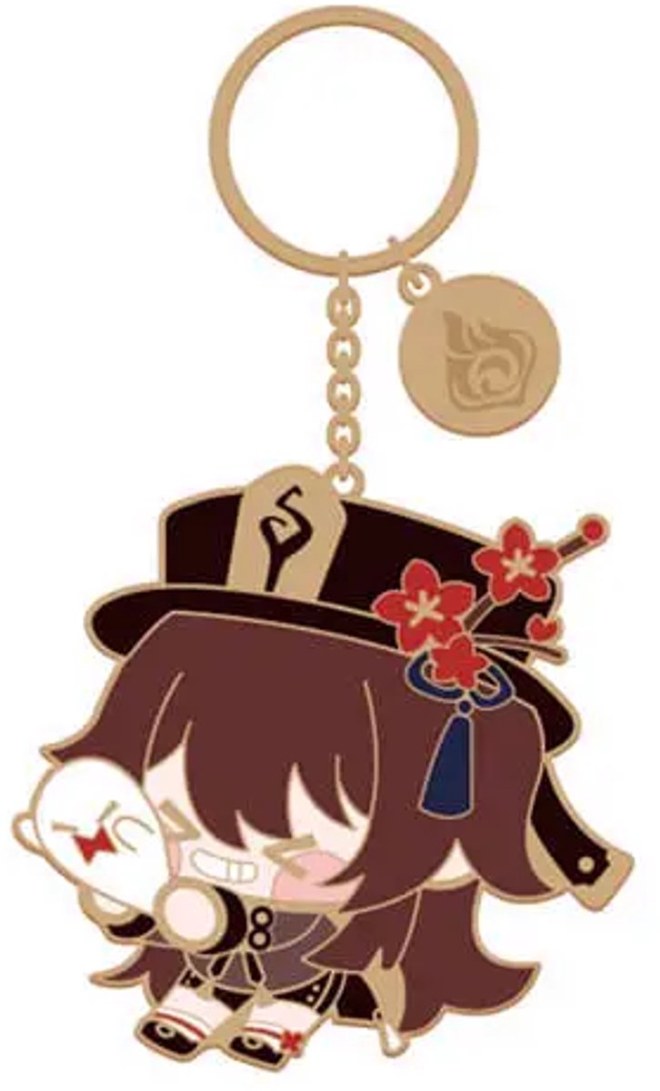 Genshin Impact Character Metal Keychain Hu Tao
