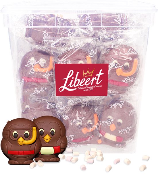 Libeert Cocoa Bombs FAMILY PACK (23 stuks) - warme chocolademelk met marshmallows - holle chocoladefiguren - 920g