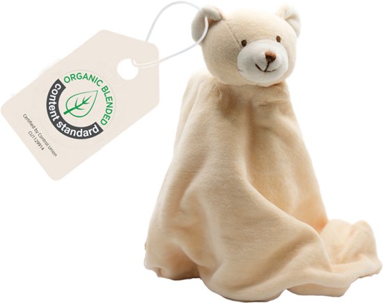Cute since 1999 - Biologisch Knuffeldoekje - Beer & Rendier - Doudou - 2 stuks - 35 x 35 cm van Merkloos — afbeelding 3