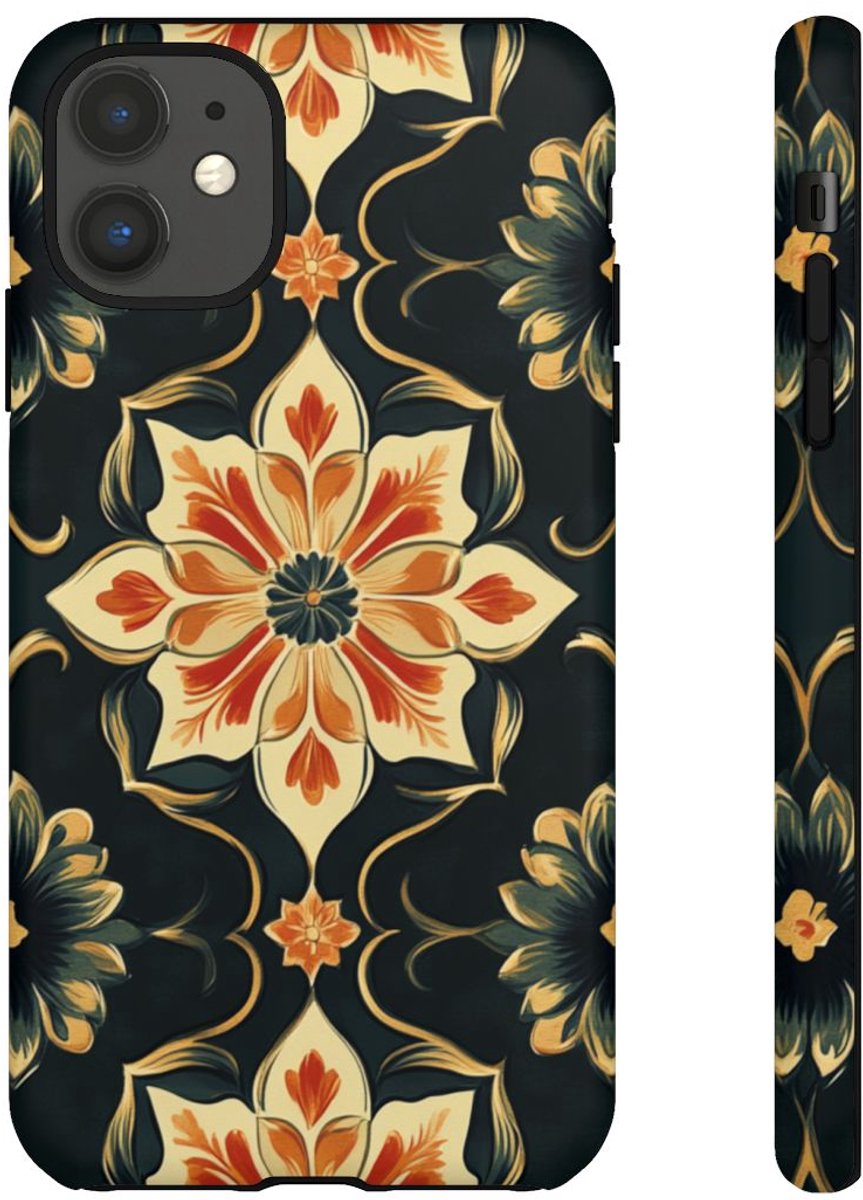Sierlijk Bloemenpatroon – Telefoonhoesje Geschikt voor iPhone 11