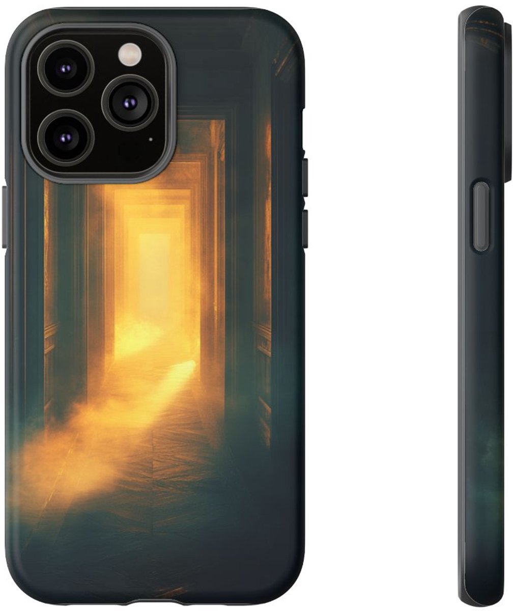 Mistige Gloeiende Gang – Telefoonhoesje Geschikt voor iPhone 14 Pro Max
