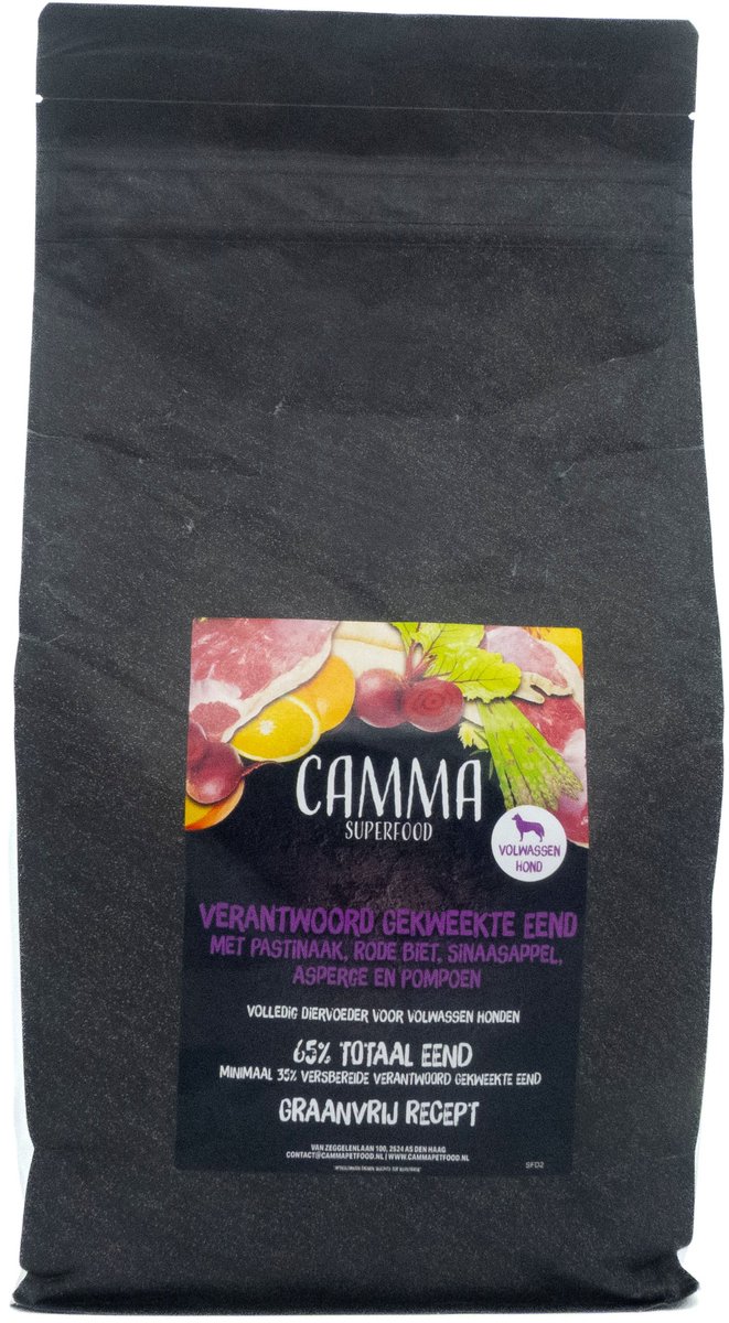 Camma Superfoods Eend - Volwassen Hond 2kg