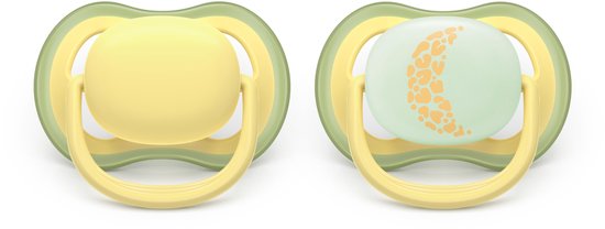 Philips Avent Ultra Air Day & Night - Ademend en lichtgewicht fopspeen (18mnd+) - 2 stuks - SCF349/53 van Philips — afbeelding 3