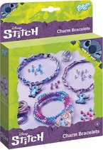 Disney Stitch Totum 3 bedel armbandjes maken met kralen, hart- en 2 Stitch bedels - speelgoed cadeau tip meisjes knutselset sieraden creatief Lilo & Sitch