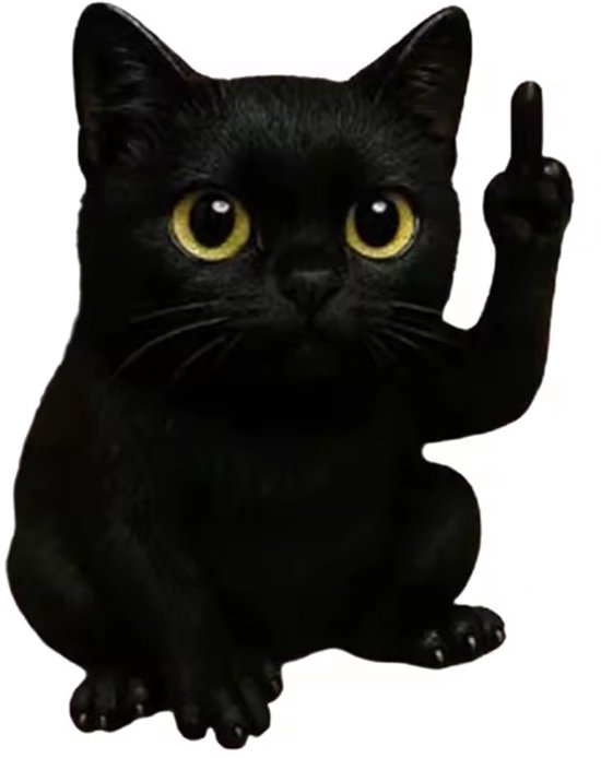 JFSM INC. Mini figura de gato gris de 3 pulgadas pintada a mano – Yaxa