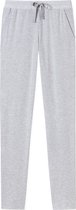 SCHIESSER dames Mix+Relax lounge broek - lange pijpen - dun - grijs melange -  Maat: XXL