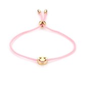 Michelle Bijoux Armband Smiley Pink One Size JE13048