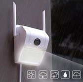 beveiligingscamera 1080P WiFi -nachtzicht in kleur- met bewegingssensor en LED lamp