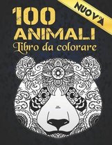 Libro Colorare 100 Animali Nuova