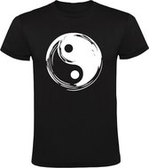 Ying Yang Heren t-shirt | china | energie | Zwart