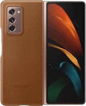 Samsung Galaxy Z Fold 2 Leather Cover - Bruin