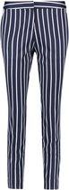 Opus Lange broeken Parien stripe 610 Blauw