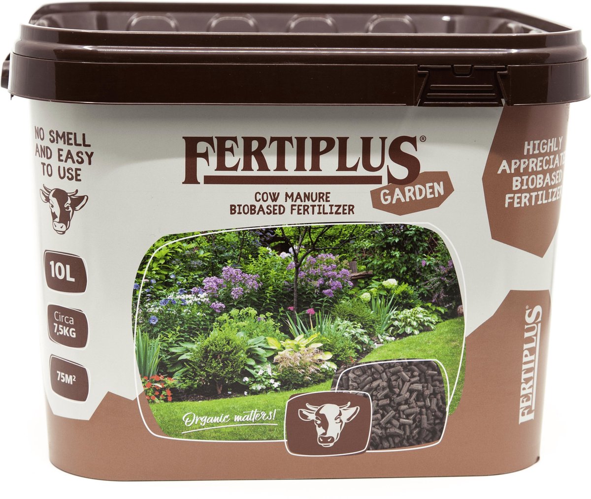 Fertiplus® Koemest – Gazonmest – Korrels – Tuin – Planten – Bloemen – 100% Organisch