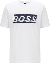 Hugo Boss T-shirt - Mannen - wit/donker blauw