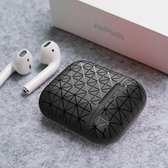 AirPods hoesjes van By Qubix - AirPods 1/2 hoesje triangle series - soft case - zwart
