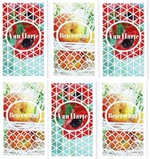 6 cartes de vœux de Luxe - Bon rétablissement - Van Harte - 18 x 10,7 cm - Y compris les enveloppes -