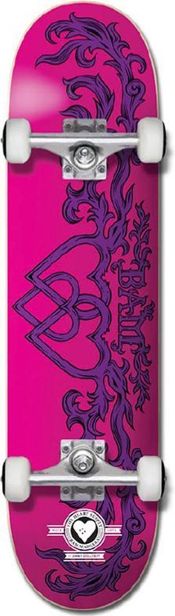 Compleet Skateboard Heart Supply Bam Margera Bamly Pro Pink/Purple 7.75
