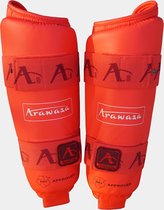 Scheenbeschermers voor karate Arawaza | WKF | rood - Product Kleur: Rood / Product Maat: XL