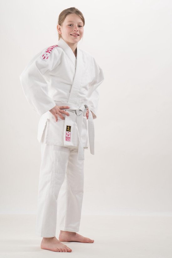 Wederzijds Leidinggevende Terugroepen Nihon Judopak Rei Meisjes Wit/roze Maat 160 | bol.com