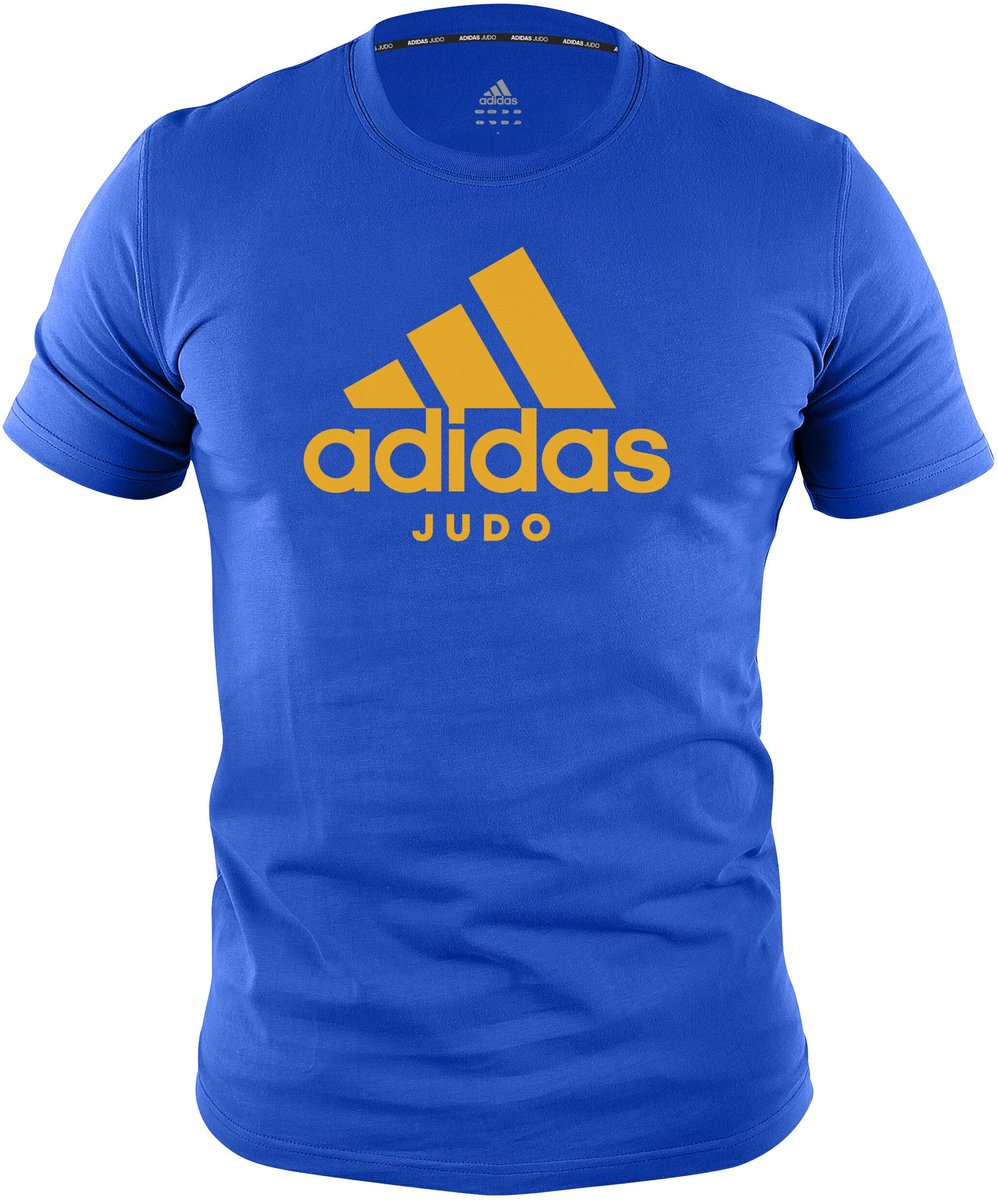 Adidas judo T-shirt met opdruk Blauw