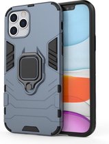 Ring Armor hoesje Kickstand Tough Rugged Cover iPhone 12 Pro / iPhone 12 - Blauw