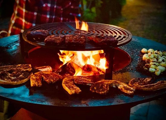 Grillring BBQ - Vuurschaal "Shorty"- 50cm hoog - Cortenstaal | bol.com