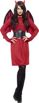 "Zwart-rood duivel Halloween kostuum voor dames  - Verkleedkleding - Small"