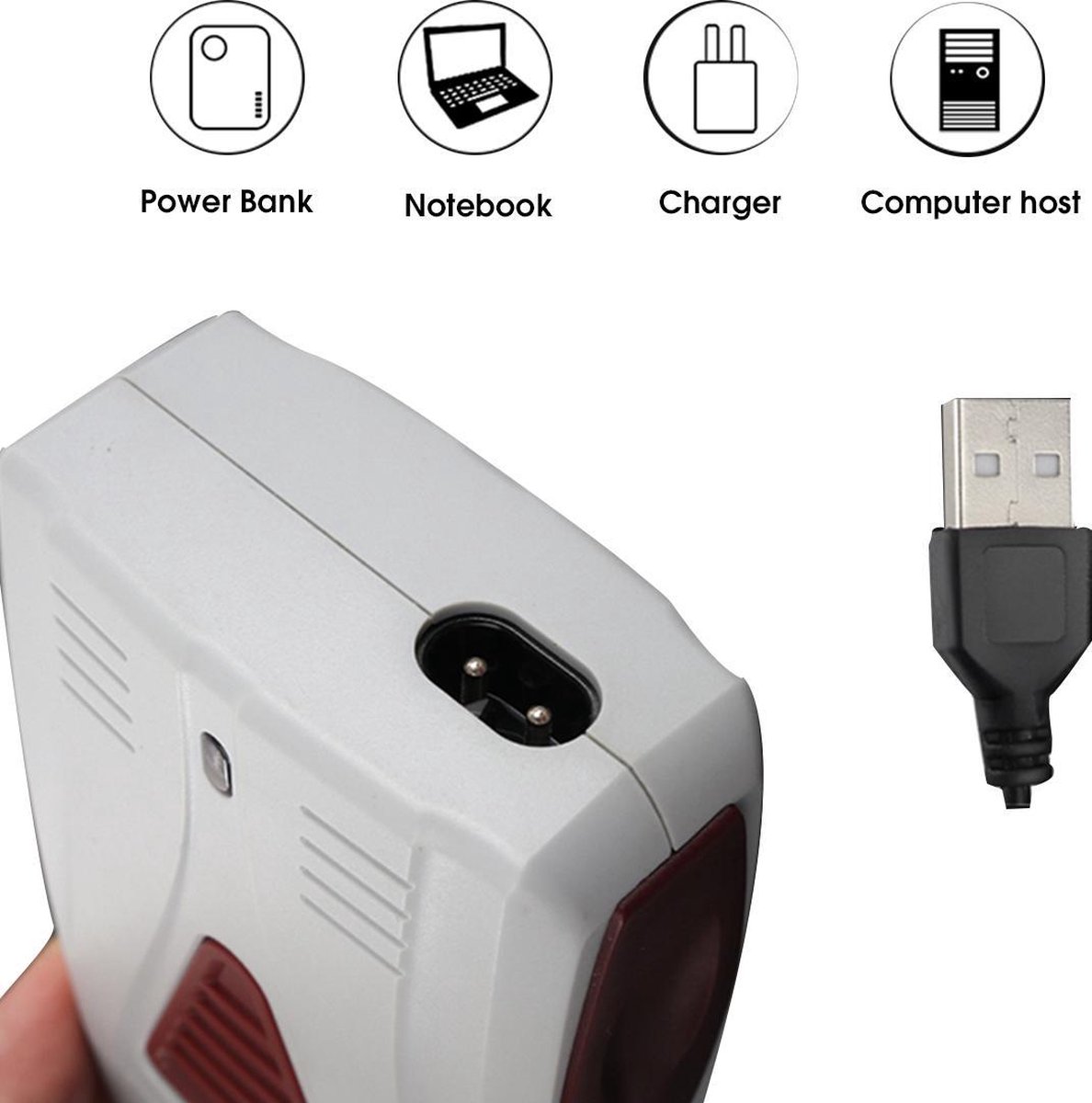 Kemei - KM 3382 - Shaver - Scheerapparaat - Perfect voor gladheid - kaal
