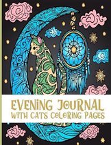 Evening Journal With Cats Coloring Pages