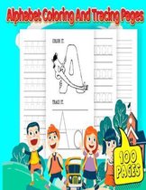 Alphabet coloring and tracing pages