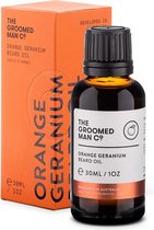 The Groomed Man Co. Orange Geranium Beard Oil - Premium Baardolie Sinaasappel/Geranium/Patchouli - Baard Verzorging Mannen - 30ML