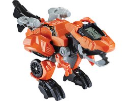 foto van VTech Switch & Go Dino's - Fire Troy T-Rex - Kinder Speelgoed Dinosaurus - Interactief Robot Speelfiguur - Vanaf 4 Jaar en ouder