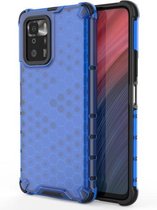 Voor Xiaomi Redmi Note 10 Pro 5G Schokbestendige Honingraat PC + TPU Beschermhoes (Blauw)