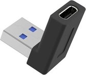 XQ-ZH002 USB 3.0 mannelijk naar USB-C / Type-C vrouwelijk OTG-elleboogadapter