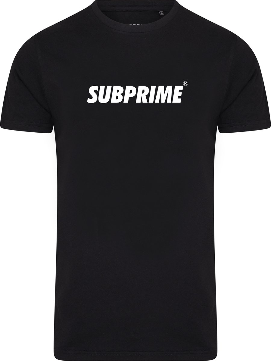 Subprime - Heren Tee SS Shirt Basic Black - Zwart - Maat XXL