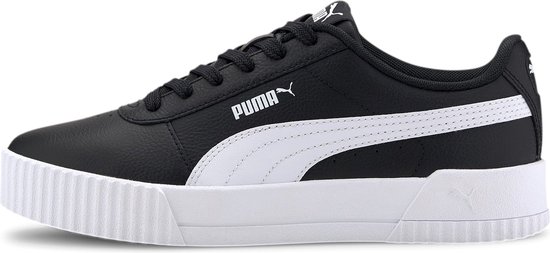 PUMA Carina L Dames Sneakers -Puma Black-Puma White-Puma White - Maat 37