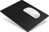 DrPhone SHIELD Series - Aluminium Muismat – Gaming Mousepad – Rubberen Grip – 18x16CM – Zwart