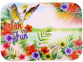 Dienblad ''Sun and Fun'' MARLEEN - Multicolor - Kunststof - 42 x 31 cm