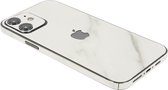 ScreenSafe Skin iPhone 12 White Marble met logo
