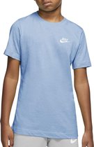 Nike Sportswear Futura T-shirt - Unisex - blauw - wit