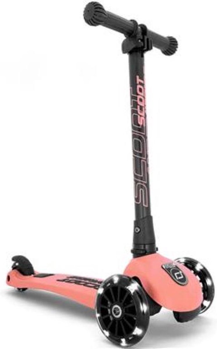 Scoot and Ride - Highwaykick 3 - LED - kinderstep - Peach - 3+ jaar