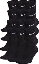 Nike Nike Everyday Cushion Crew Sokken Sokken - Maat 46-50 - Unisex - zwart - wit