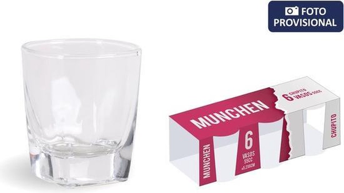 Set van 6 borrel/shotglazen - 5.5cl